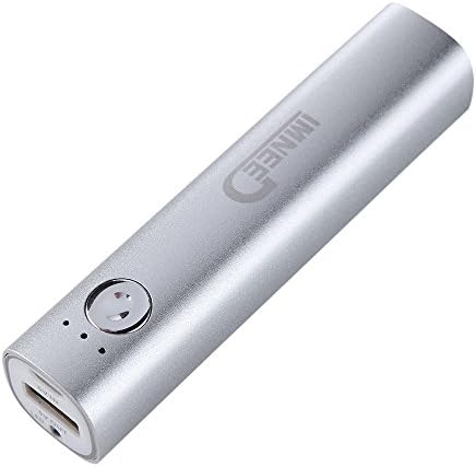 IMNEED™ Mini 3200mAh Lipstick Size External Battery Charger Power bank for iPhone,Samsung Galaxy ,Nexus ,Nokia,Motorola,HTC,LG,PS Vita, Gopro and more(Silver)
