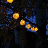 Aurora Glw Solar String Light Clear w/Amber LED