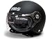 Flat Matte Black Air Force Jet Pilot Open Face Motorcycle Scooter Helmet DOT (Large)