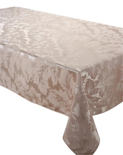 69RND DAMASK TABLECLOTH NATURAL