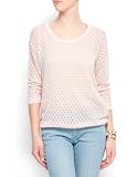 Mango Womens Openwork Knit Jumper