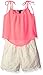 Limited Too Girls' Chiffon Flyaway Tank Top and Lace Overlay Short Romper