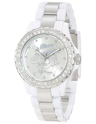 Ed Hardy Womens VX-WH Vixen White Watch