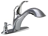 Westbrass Lead Free 31176LB-SD-26 Pull Out Kitchen Faucet with Soap Dispenser