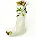Tag 631391 Mistletoe Felt Christmas Stocking, White with Applique