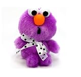 Furyu Official Sesame Street Polka Dot Ribbon Elmo Plush Strap - 3274 - Purple