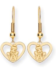 Disney Cinderella Heart Dangle Wire Earrings