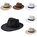 ELENKER™ Women Men Unisex Fedora Panama Summer Sun Beach Hat