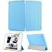 KHOMO ® Super Slim Blue Case Polyurethane Smart Cover FRONT + Blue Hard Rubberized Poly-carbonate BACK Protector for Apple iPad Mini 7 Inches 7.9 inch (Built-in magnet for sleep / wake feature)
