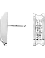 Pair of 14K White Gold Diamond Earrings - 0.60 Ct. -- LIFETIME WARRANTY