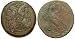 Ptolemaic Kingdom of Egypt, Ptolemy IV Philopator, 220 - 203 B.C.; Bronze Tetrobol