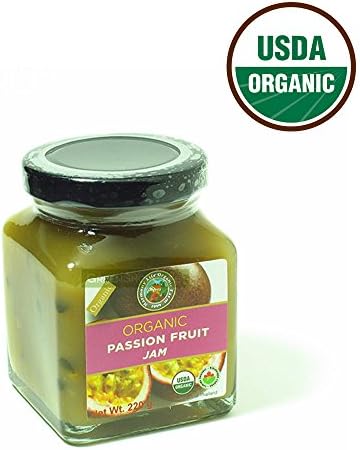 Organic Passion Fruit Jam - USDA Organic Certificated Net Wt 220 g.
