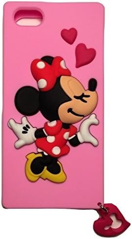 iPhone 5/5s Case, Minnie Mouse Lover, Cute Disney Cartoon Soft Silicone Back Cover Case, Protective Skin Case - Compatible With Apple iPhone 5 or iPhone 5s - Dress Your New Phone! by Diamend (Pink)