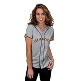 San Francisco Giants Majestic Women's Road Grey Replica Jersey