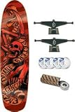 Black Label Peters Drowning Ripper Skateboard - 8.0 Red w/Mini Logos