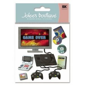 3D JOLEE STIX VIDEO GAMES Papercraft, Scrapbooking (Source Book)