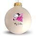 Glass Ornament - My Life� Cheerleading Image