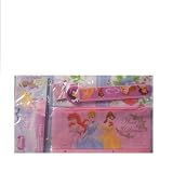 Disney Princess 4 Piece Study Kit - Ruler, Pencil Pouch, Pencil Sharpener & Eraser