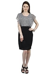 Checkered Print  Georgette Midi Dress  With Ruffles