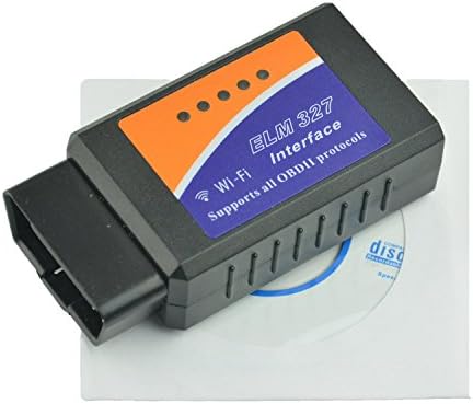 Mgotu ELM327 OBD II WIFI Wireless Scan Tool Auto Scanner Adapter Check Engine Light & CAN-BUS Auto Diagnostic Tool, Code Reader (WIFI), For Android and IOS, iPhone, ipad, Galaxy