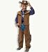 Cowboy 2tlg Kinder Kostüm Gr 116