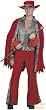 Adult Red Leopard Pimp Daddy Costume (Sz:Standard)