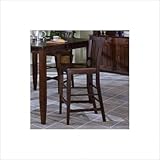 759 Series Slat Back Pub Chair in Warm Espresso [Set of 2]