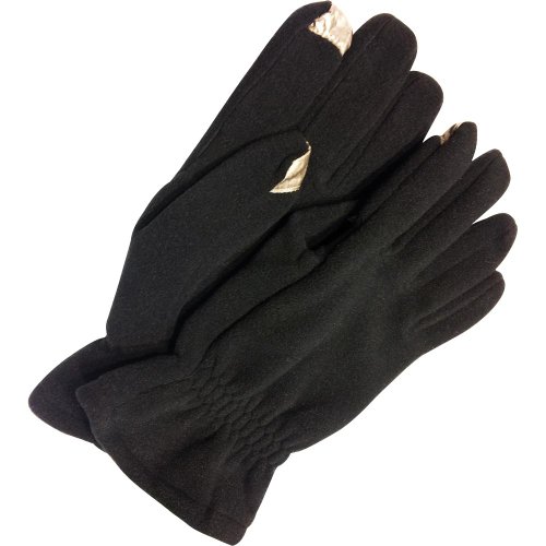 Echo Design Men's Palm Patch Stretch Fleece Echo Touch Glove, Black, Medium
