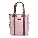 Olive N Figs Pink Canvas Tote/Briefcase with leather trims