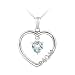 Sterling Silver Dangling Blue Topaz & Diamond Accent Mom