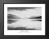 Ansel Adams McDonald Lake B/W Photo Picture Framed Art Print