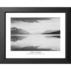 Ansel Adams McDonald Lake B W Photo Picture Framed Art Print by Framed Art