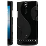 **** PACK EXCLUSIF ***** Coque SONY XPERIA S Housse �tui antid�rapant en gel silicone TENDANCE Design Original " S black Magnifique " + STYLET pour ecran tactile et capacitif de couleur noir & argent brillant lt26i ******* QUALIT� LUXE VERITABLE *********par Access-Discount
