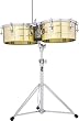 Latin Percussion LP257-B Tito Puente Solid Brass Timbales, 14" & 15"
