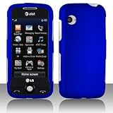Premium - LG GS390/Prime Rubber feel Dr. Blue Cover - Faceplate - Case - Sn ....