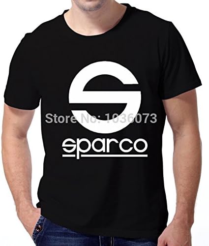Custom Fashion Men T Shirts Sparco Automotive Accesories T-Shirt Men Short Sleeve 100% Cotton Printed Custom TShirt XX-Large Black