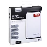 Intenso Memory Station 750GB externe Festplatte (6,4 cm (2,5 Zoll), USB-Y Anschluss) weiß