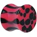 00 Gauge Pink And Black Animal Print Saddle Plug