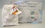 The Peepee Teepee for the Sprinkling WeeWee:Circus Animals GIFT SET Comes with 10 Teepees and a Laundry Bag