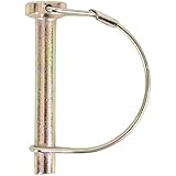 Koch Industries 4021513 PTO Locking Pin with Round Wire Retainer, 5/16 x 2-1/4-Inch, Yellow Zinc Plated