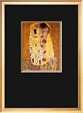 The Kiss, c.1907 Framed Art Poster Print by Gustav Klimt, 17x23