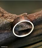 Mens wood ring, Love of Nature