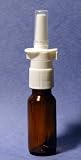 Amber Glass Bottle with Nasal Spray Cap 1/2 oz.
