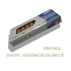 10 x Depots mit 0,0mg (Vanilla) Nikotin f�r die Elektronische Zigarette von Royal Wellness.