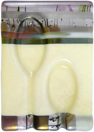 Earth Tone Fused Glass Double Spoon Rest