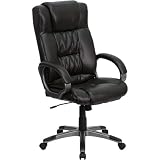 Flash Furniture High Back Espresso Brown Leather Executive Office Chair
