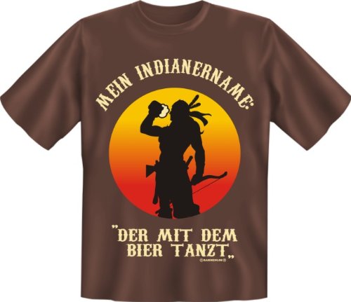 Produkt-Bild: Fun T-Shirt - Mein Indianername: Der mit dem Bier tanzt