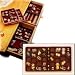 Velvet Jewelry Tray - Stacking - 36 Compartment (Burgundy) (1.5" H x 9.25" W x 16.25" D)