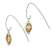 Gorgeous Swarovski Crystal and Sterling Silver Earrings - Golden Shadow