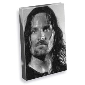 VIGGO MORTENSEN - Canvas Print (A4 - Signed by the Artist) #js003
